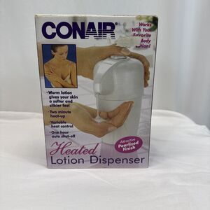 NEW Conair Heated Lotion Dispenser Warmer HLD20P Pearl White 16 oz Variable Heat